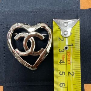 Chanel heart brooch